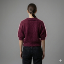 Baby mohair, V-neck polo collar, short-sleeved, Casual, Short style art.mh6101