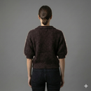 Baby mohair, V-neck polo collar, short-sleeved, Casual, Short style art.mh6101