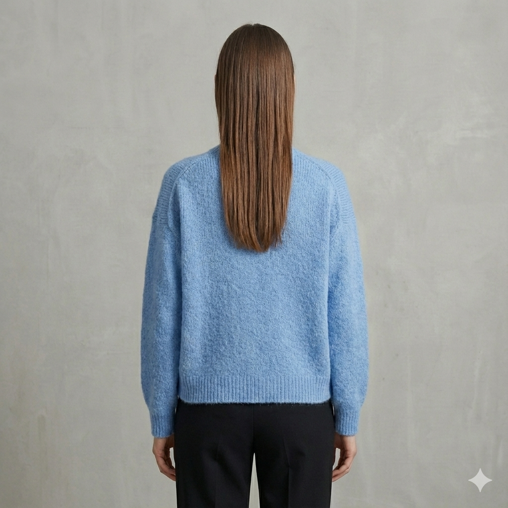 baby alpaca long sleeve sweater art.21692