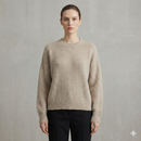 baby alpaca long sleeve sweater art.21692