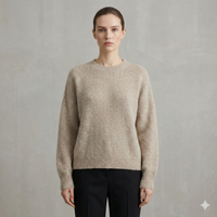 baby alpaca long sleeve sweater art.21692