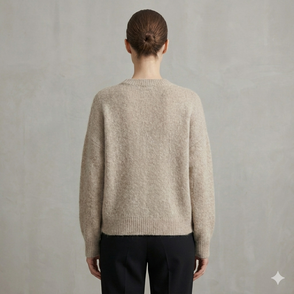 baby alpaca long sleeve sweater art.21692