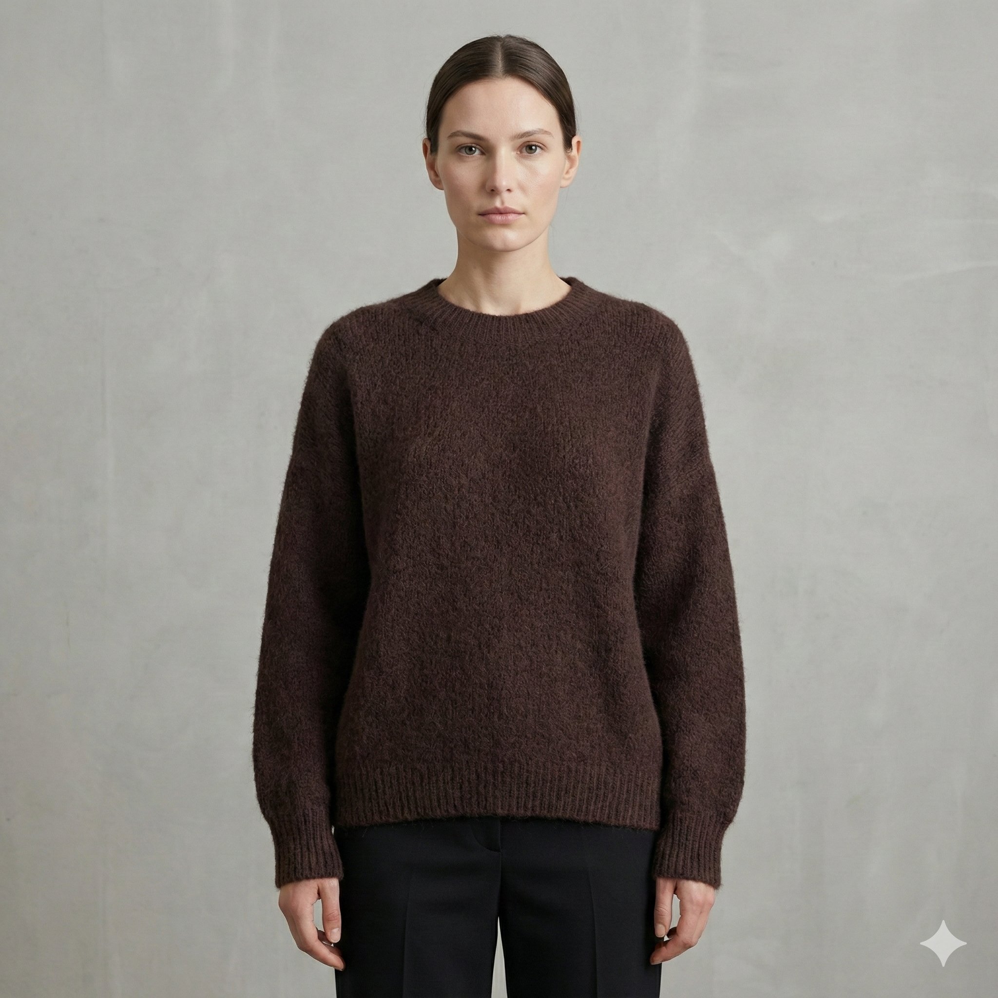 baby alpaca long sleeve sweater art.21692