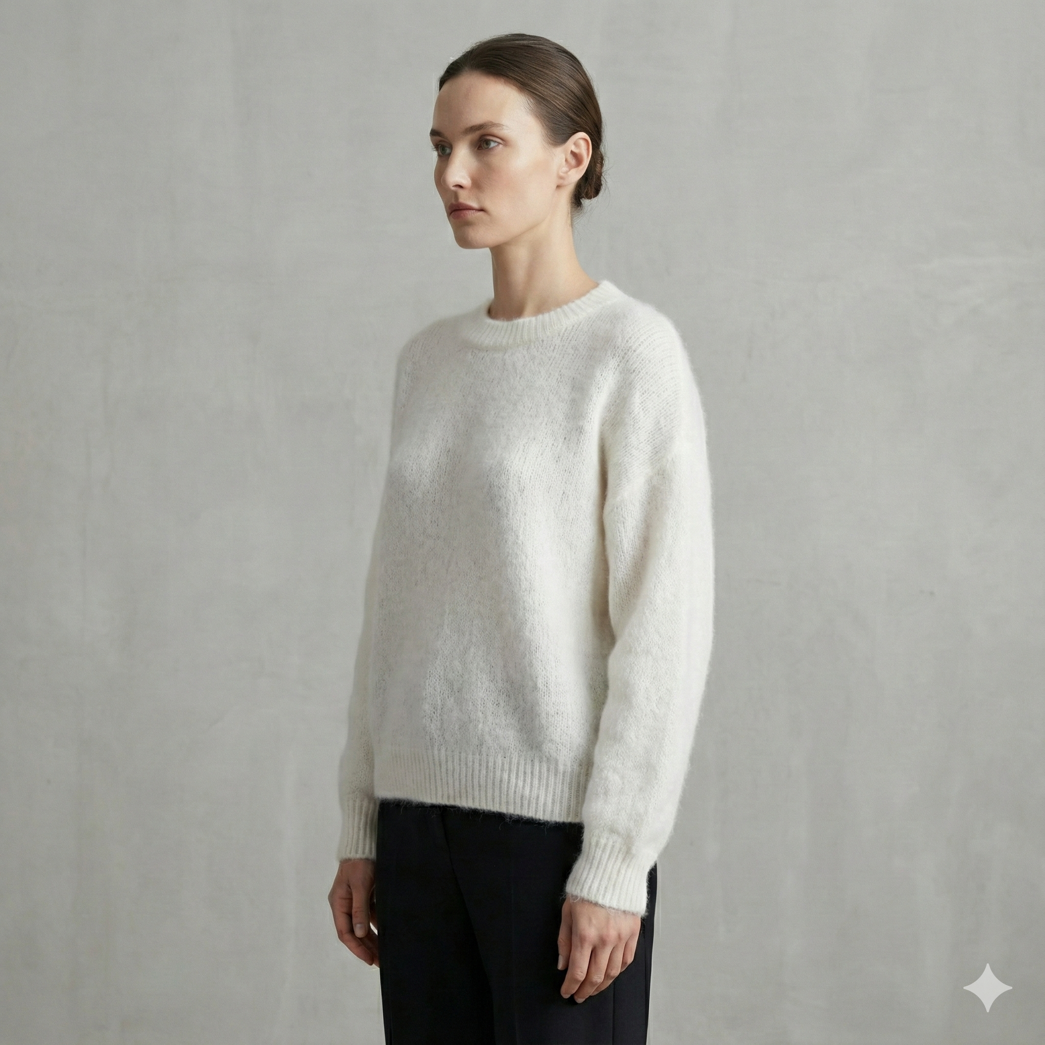 baby alpaca long sleeve sweater art.21692