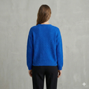 baby alpaca long sleeve Cardigan crew neck art.21502