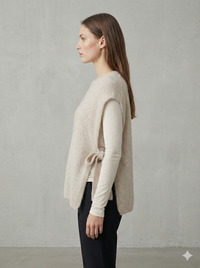 baby alpaca Vest, waistcoat, straps art.21577