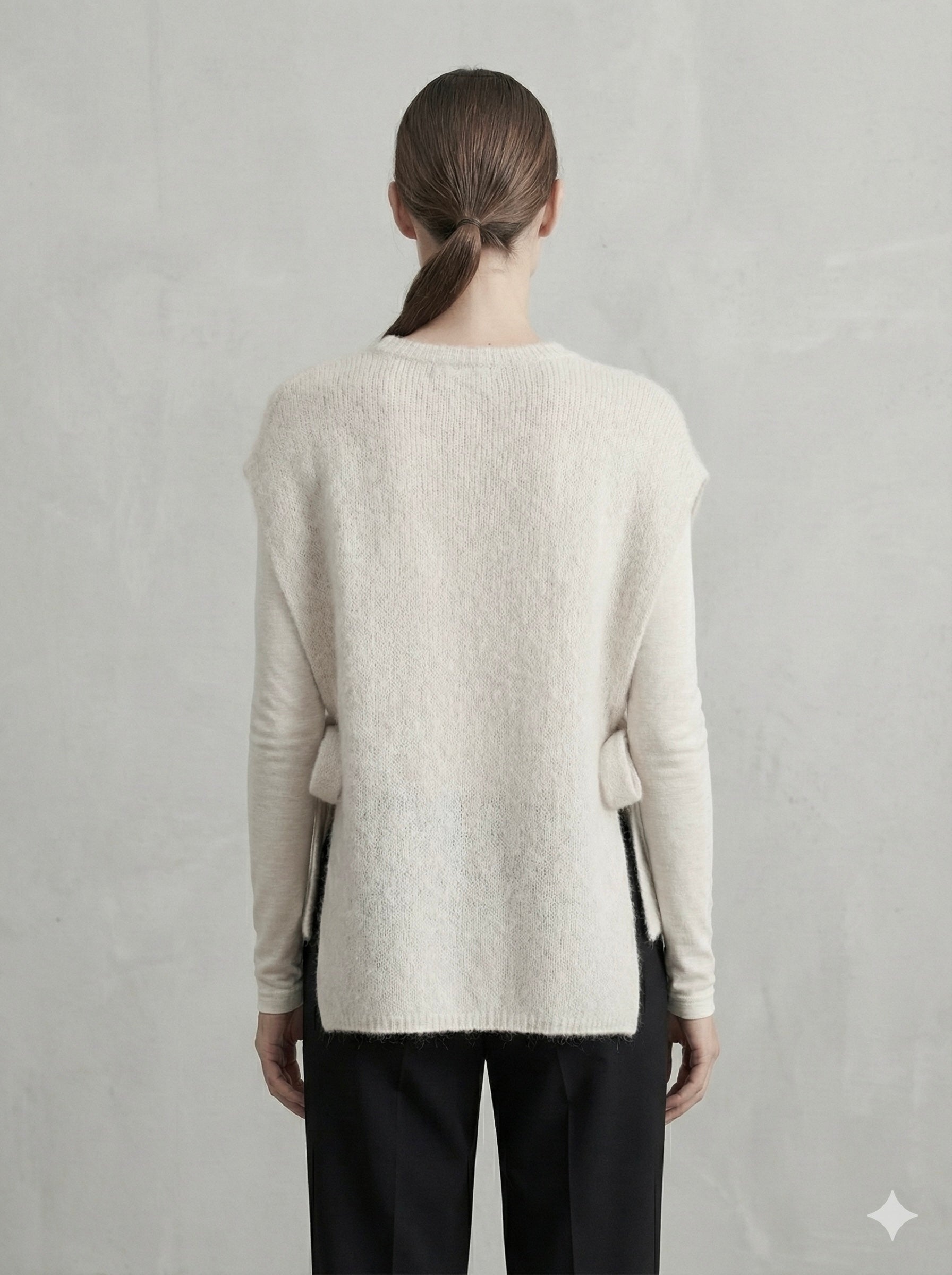 baby alpaca Vest, waistcoat, straps art.21577