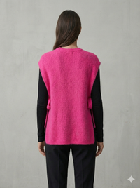 baby alpaca Vest, waistcoat, straps art.21577