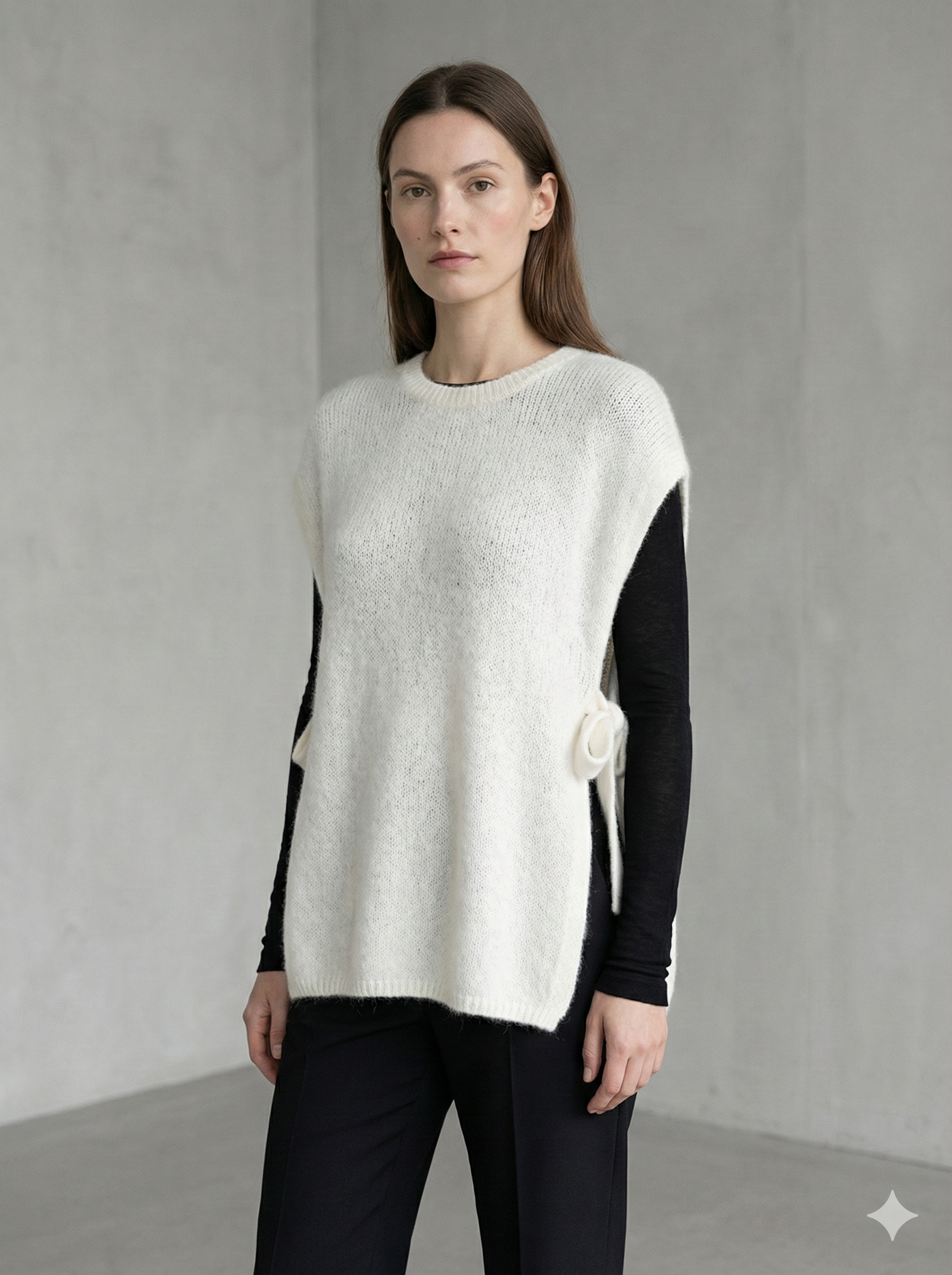 baby alpaca Vest, waistcoat, straps art.21577