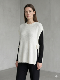 baby alpaca Vest, waistcoat, straps art.21577