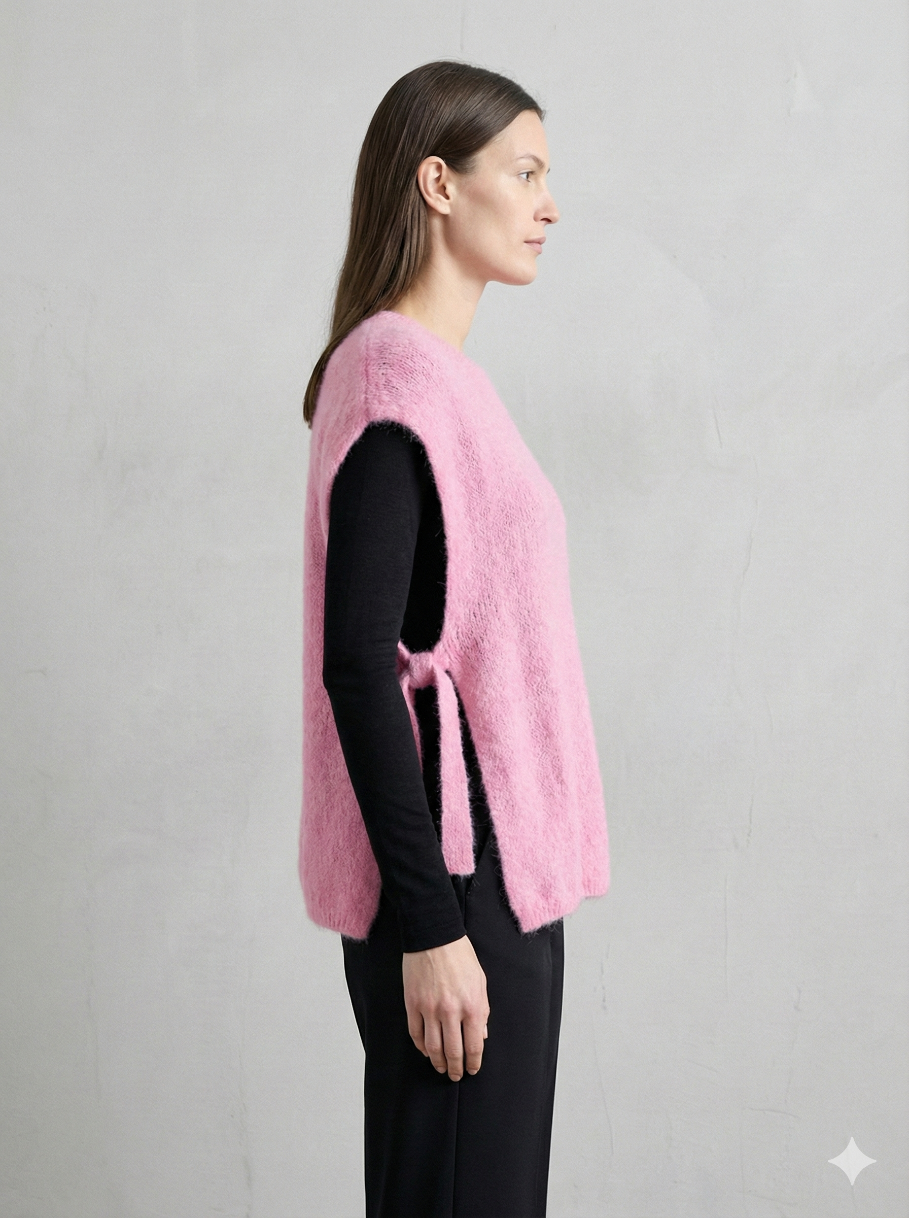 baby alpaca Vest, waistcoat, straps art.21577