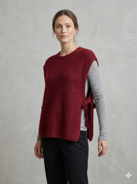 baby alpaca Vest, waistcoat, straps art.21577