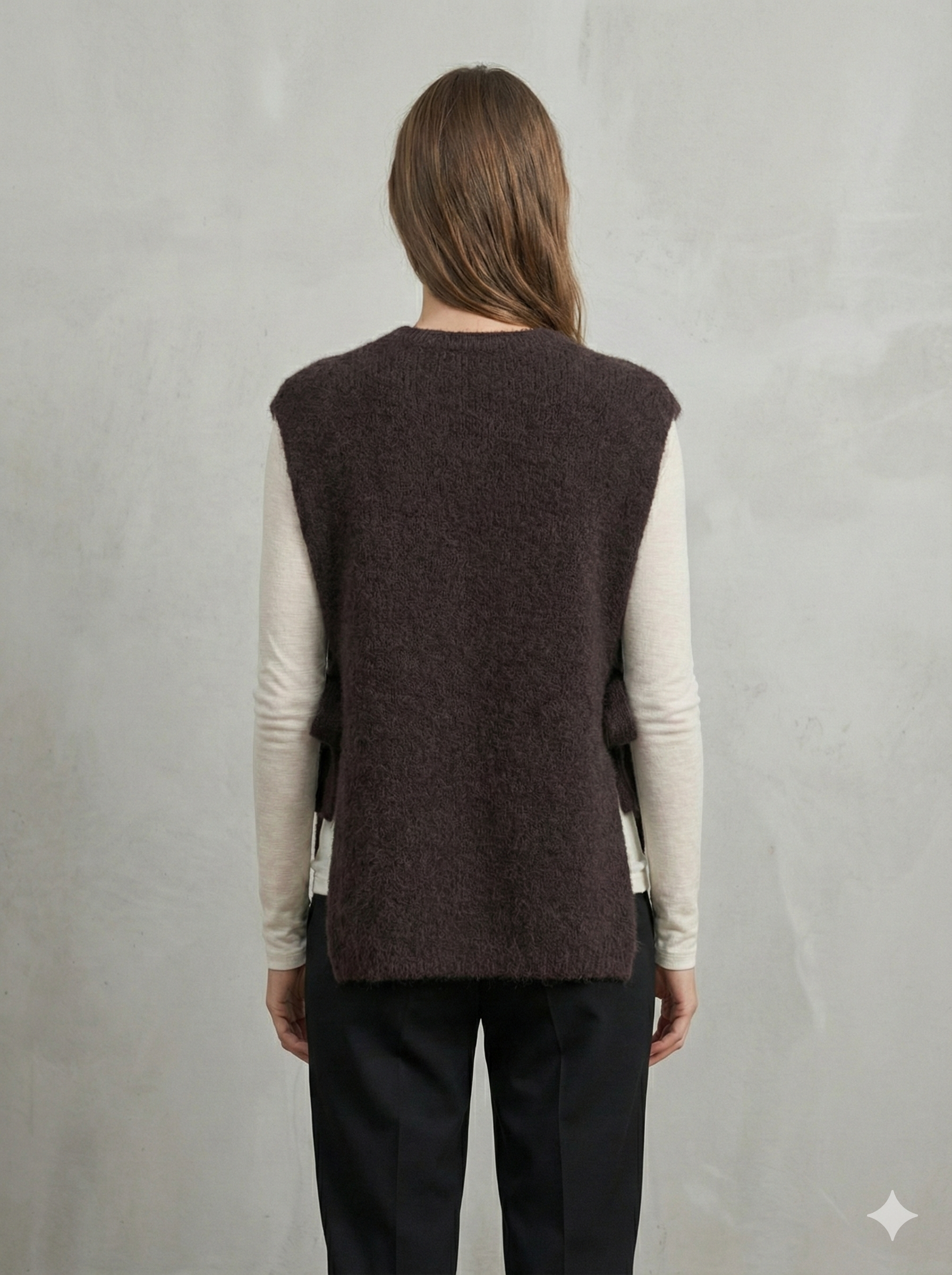 baby alpaca Vest, waistcoat, straps art.21577