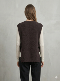 baby alpaca Vest, waistcoat, straps art.21577