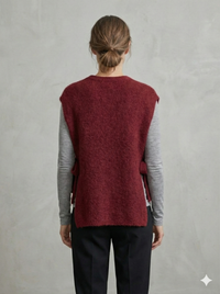 baby alpaca Vest, waistcoat, straps art.21577