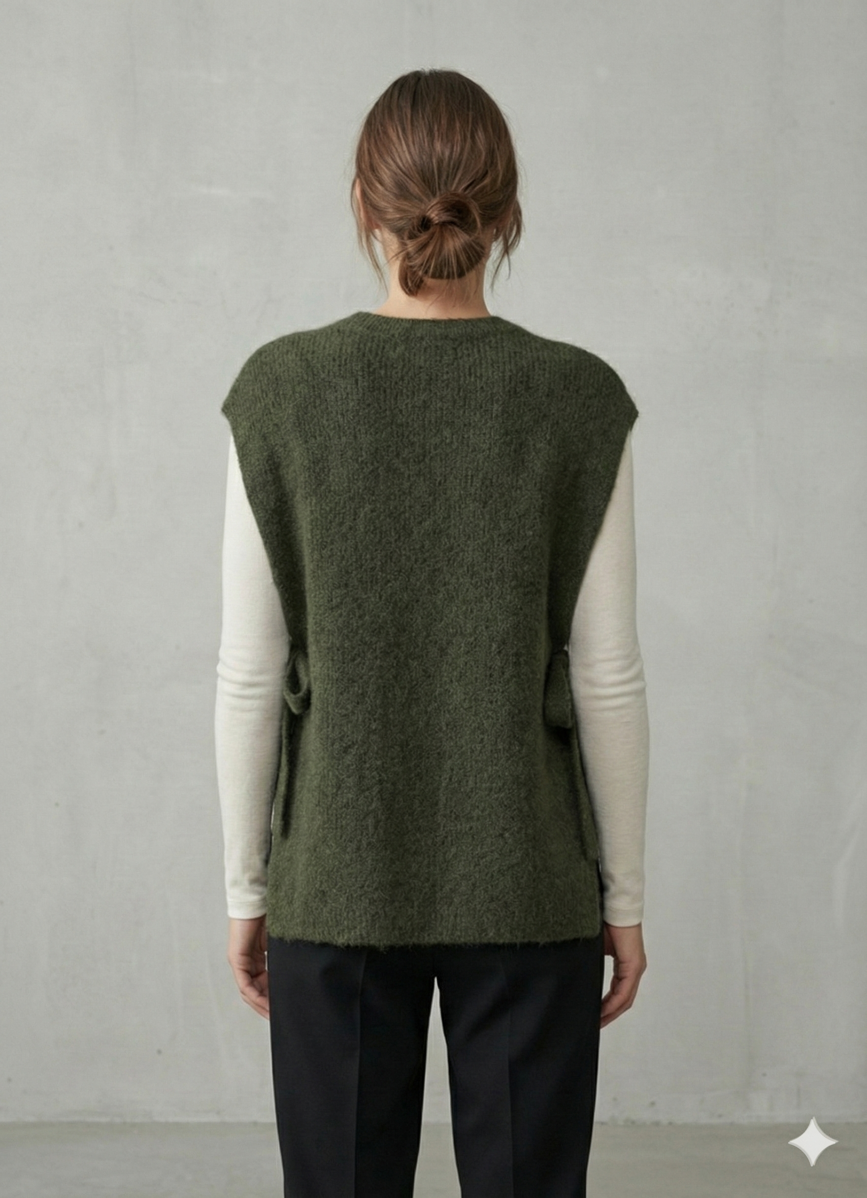 baby alpaca Vest, waistcoat, straps art.21577