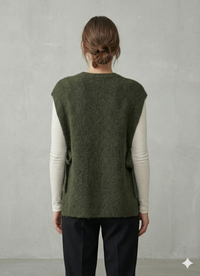 baby alpaca Vest, waistcoat, straps art.21577