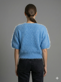 Baby Mohair Short-Sleeve Cardigan Art.21579