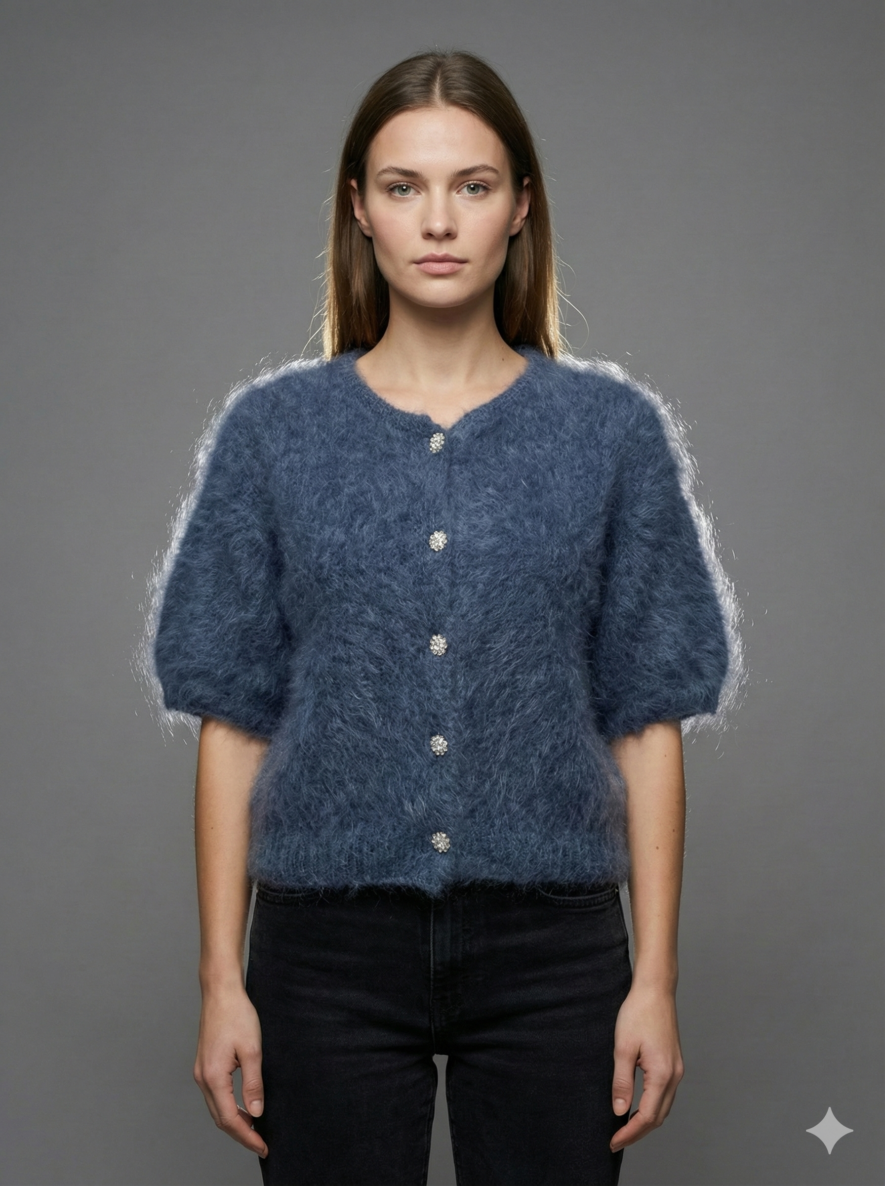 Baby Mohair Short-Sleeve Cardigan Art.21579