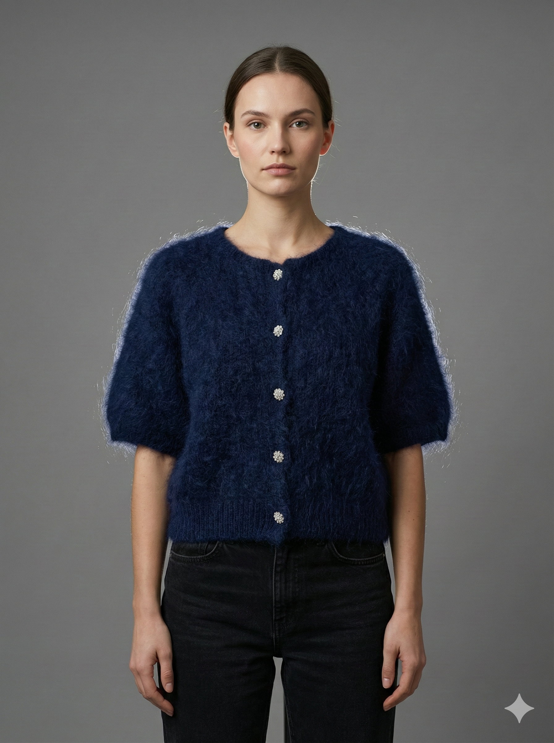 Baby Mohair Short-Sleeve Cardigan Art.21579