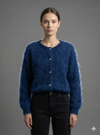 Baby Mohair Short-Sleeve Cardigan Art.21317