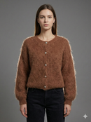 Baby Mohair Short-Sleeve Cardigan Art.21317