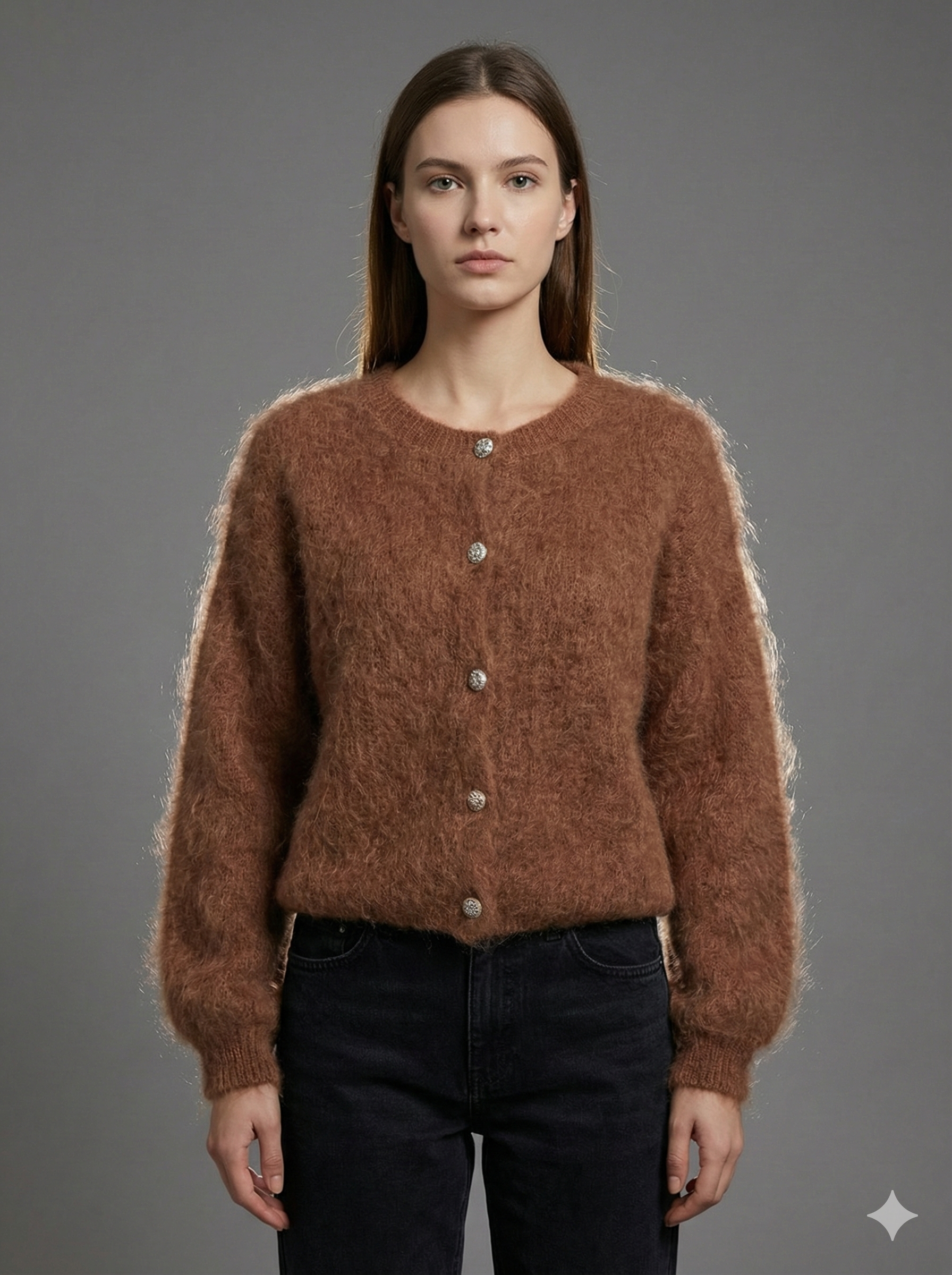 Baby Mohair Short-Sleeve Cardigan Art.21317