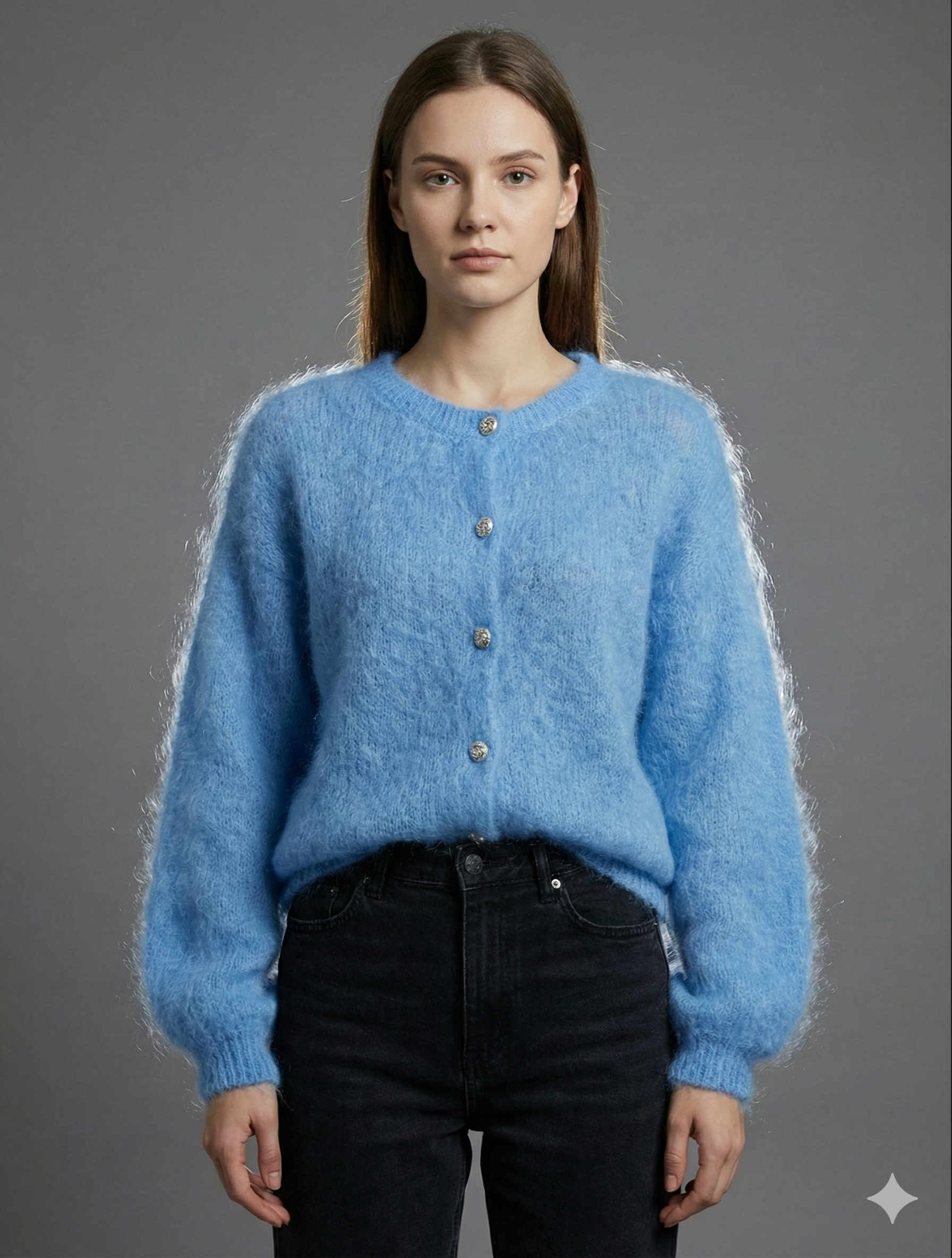 Baby Mohair Short-Sleeve Cardigan Art.21317