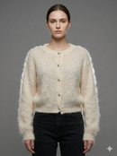 Baby Mohair Short-Sleeve Cardigan Art.21317