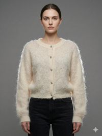 Baby Mohair Short-Sleeve Cardigan Art.21317