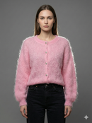 Baby Mohair Short-Sleeve Cardigan Art.21317