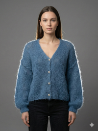 Baby Mohair long-Sleeve Cardigan Art.21597