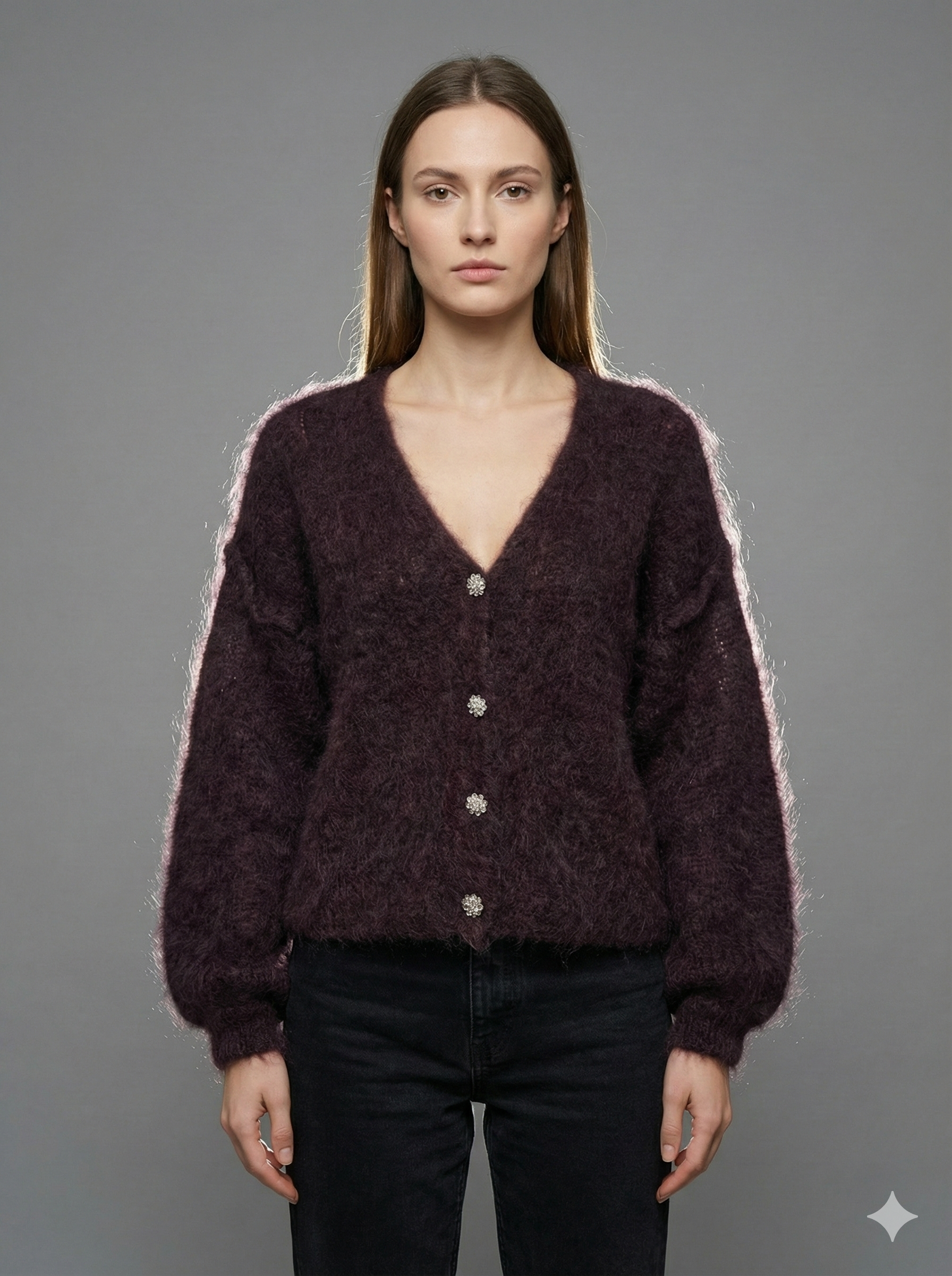 Baby Mohair long-Sleeve Cardigan Art.21597
