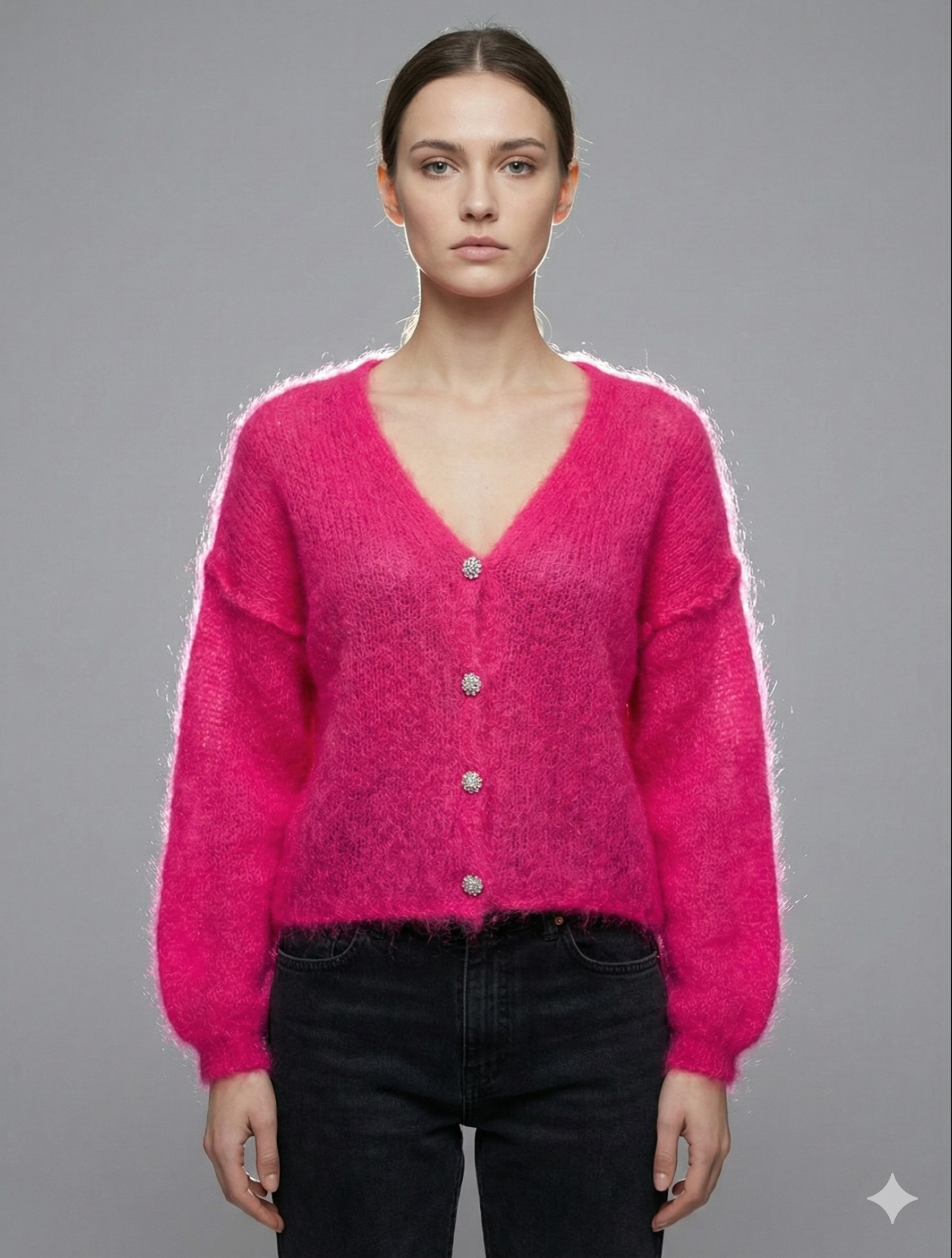 Baby Mohair long-Sleeve Cardigan Art.21597