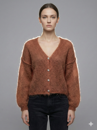 Baby Mohair long-Sleeve Cardigan Art.21597