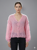 Baby Mohair long-Sleeve Cardigan Art.21597
