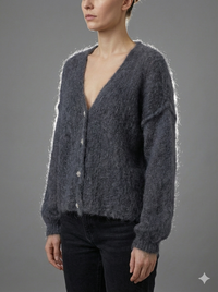 Baby Mohair long-Sleeve Cardigan Art.21597
