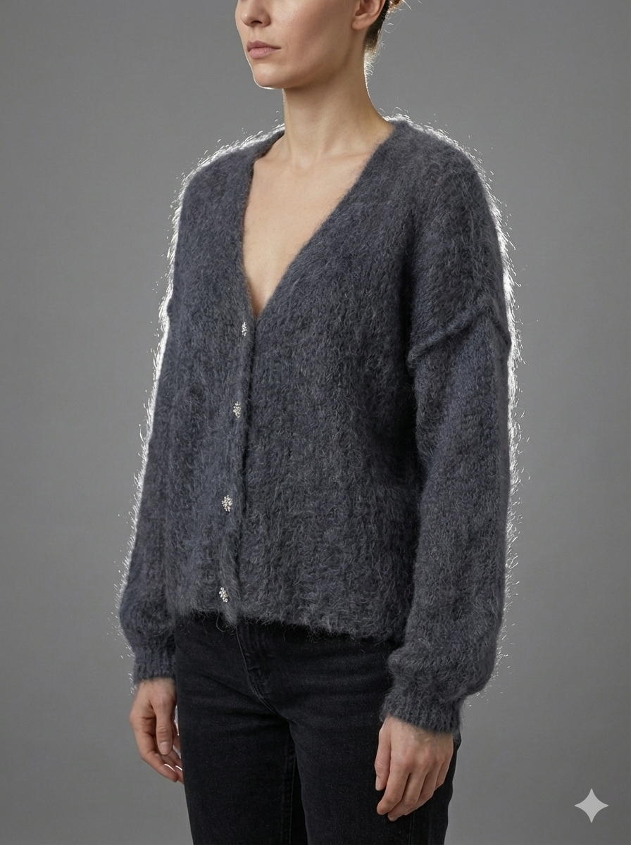 Baby Mohair long-Sleeve Cardigan Art.21597