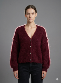 Baby Mohair long-Sleeve Cardigan Art.21597