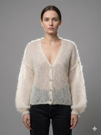 Baby Mohair long-Sleeve Cardigan Art.21597