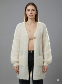 Baby Mohair long-Sleeve Cardigan Art.8189