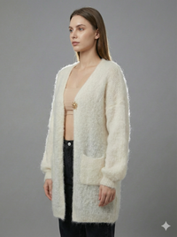 Baby Mohair long-Sleeve Cardigan Art.8189