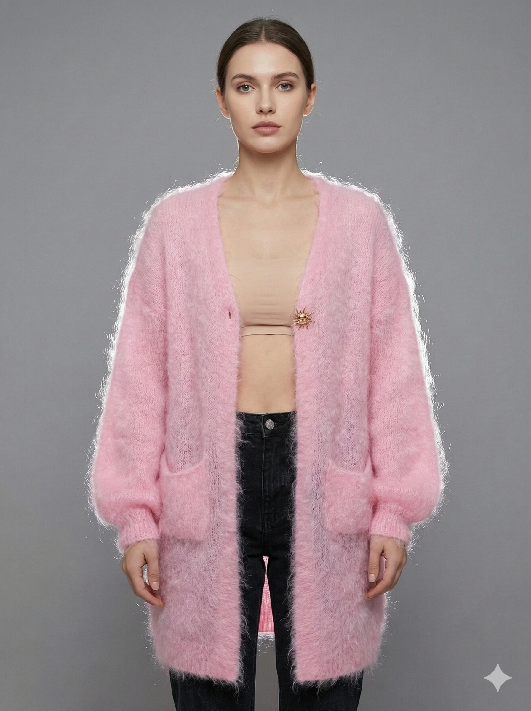 Baby Mohair long-Sleeve Cardigan Art.8189