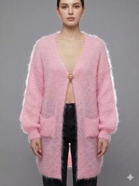 Baby Mohair long-Sleeve Cardigan Art.8189