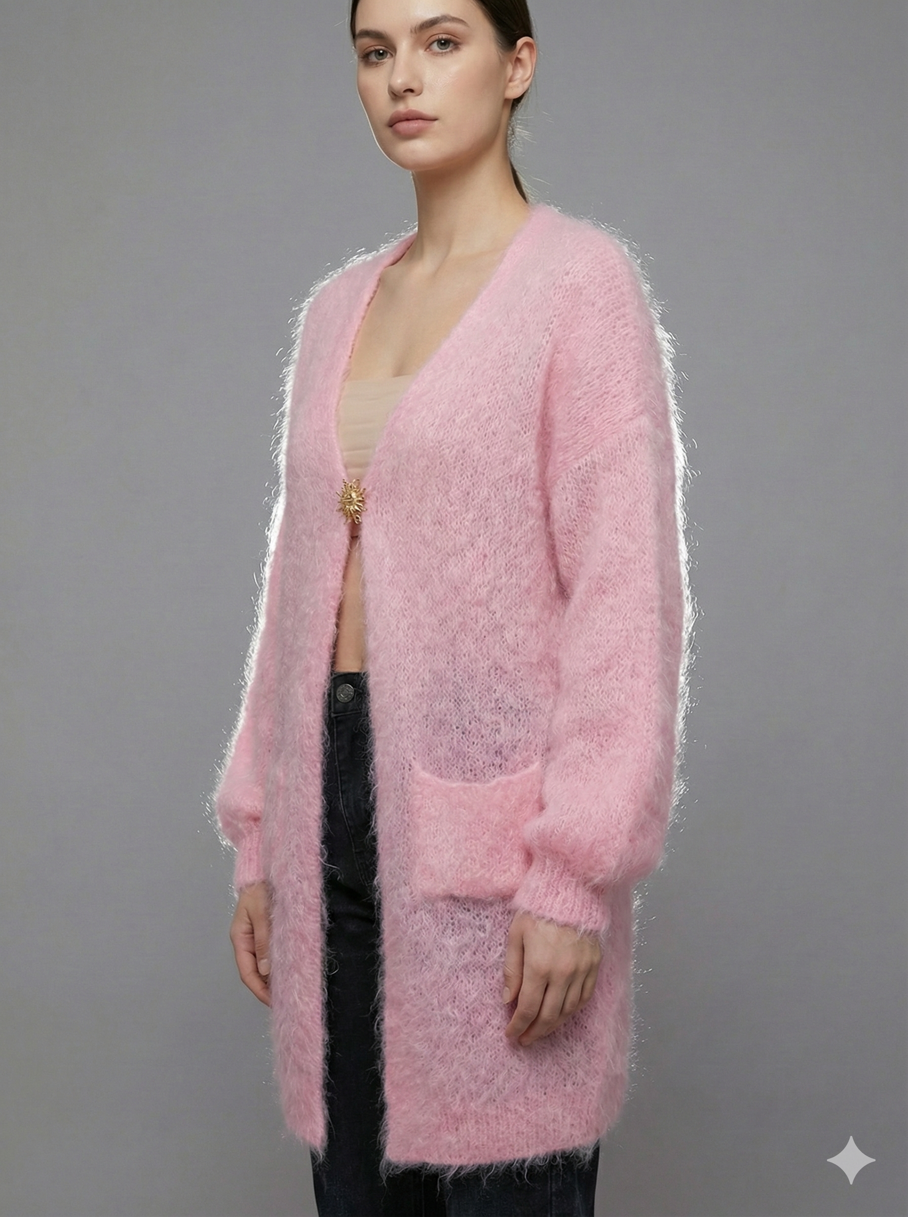 Baby Mohair long-Sleeve Cardigan Art.8189