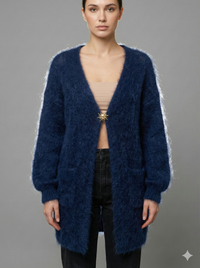 Baby Mohair long-Sleeve Cardigan Art.8189