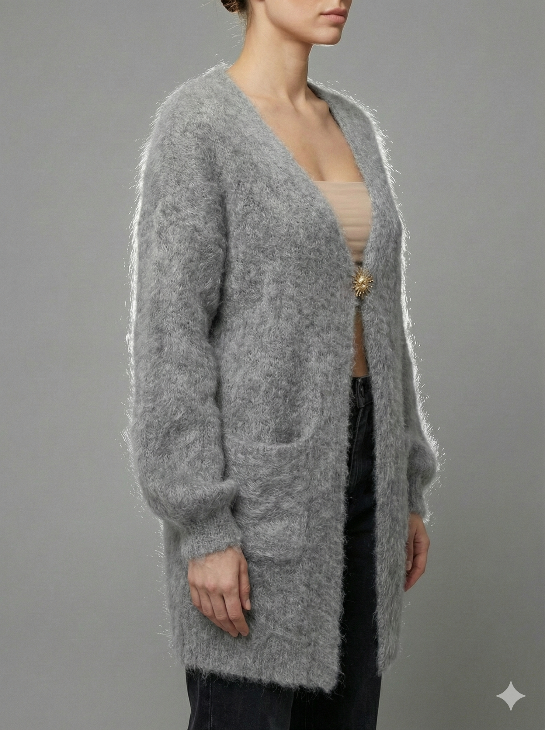 Baby Mohair long-Sleeve Cardigan Art.8189