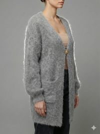Baby Mohair long-Sleeve Cardigan Art.8189