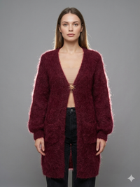 Baby Mohair long-Sleeve Cardigan Art.8189