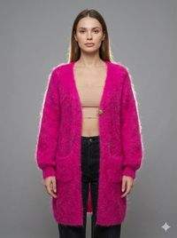 Baby Mohair long-Sleeve Cardigan Art.8189